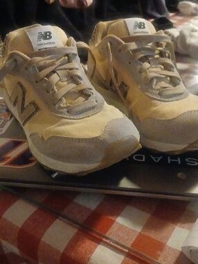 New Balance Beige and Gray Women's Athletic Sneakers